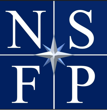 A blue and white logo of the national society for the prevention of cruelty to animals.